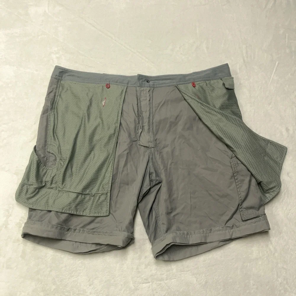 SCOTTeVEST Shorts Mens 42 Gray TEC 8 Pockets Nylon Outdoor Hiking Tactical